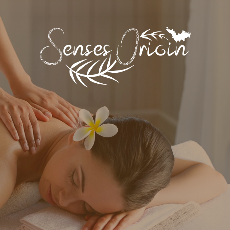 Logo pour le salon de massage "Senses Origin".