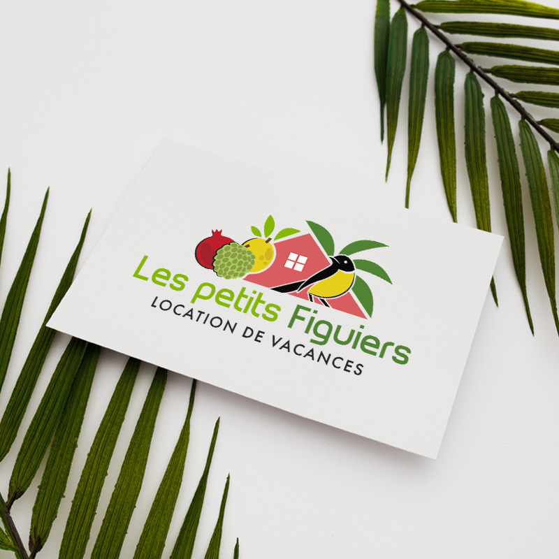 Logo pour locations de vacances "Les petits figuiers" aux saintes en Guadeloupe.